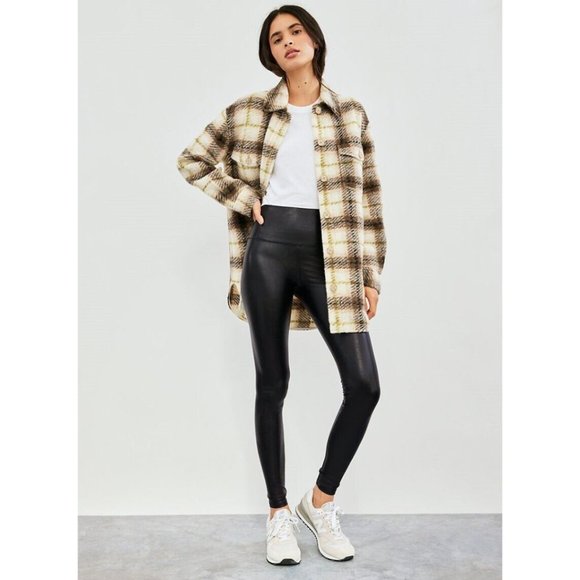 Aritzia Pants - Wilfred Free black faux leather Daria legging Size XS